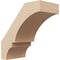 Ekena Millwork 3-inch W x 6-inch D x 6-inch H Balboa Rough Cedar Woodgrain TimberThane Knee Brace, Primed BRCUR03X06X06BOARCPR - alternate 1